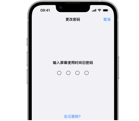 密云iPhone屏幕维修分享iPhone屏幕使用时间密码忘记了怎么办 