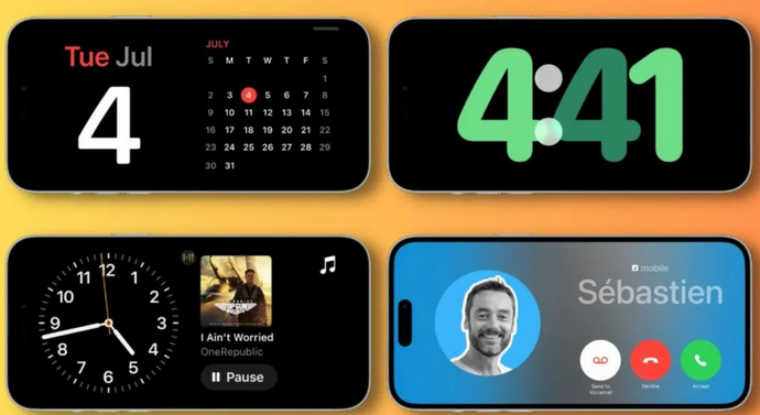 密云苹果手机维修分享iOS17横屏充电待机显示有什么好处 