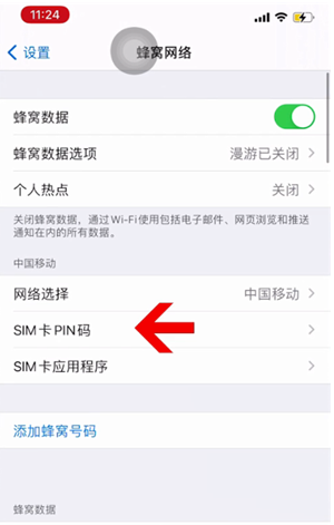 密云苹果14维修网分享如何给iPhone14的SIM卡设置密码 