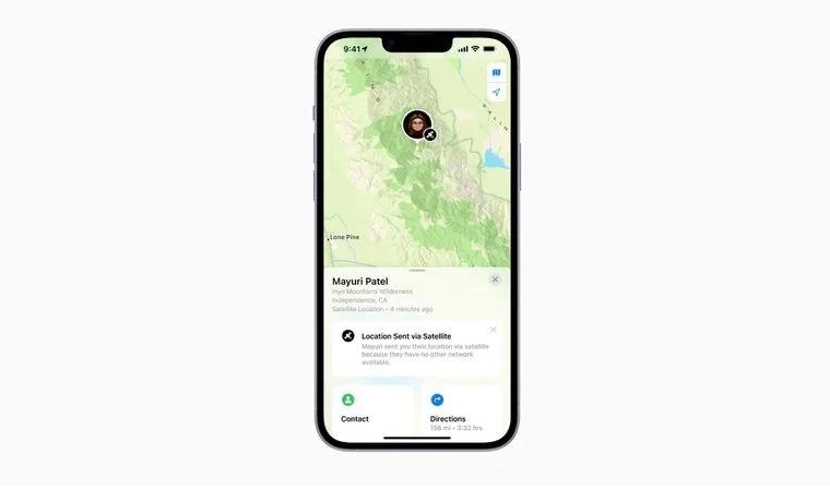 密云苹果14维修分享iPhone14系列中 FindMy功能通过卫星分享位置方法教程 